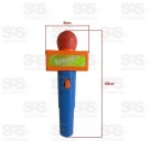 Microfone Infantil Com Som E Luzes Reproduz Voz Pica Pau PI3966