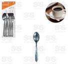 Kit Jogo De Colher De Café  Inox com 6 Unidades Caerus CRS-2605