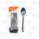 Kit Colher De Mesa 6 Unidades Aço Inox CRS-2598