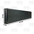 Painel de LED Vermelho Letreiro Digital 67x19CM Lelong SL0725V