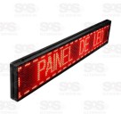 Painel de LED Vermelho Letreiro Digital 67x19CM Lelong SL0725V