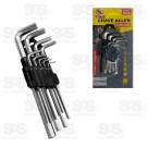  Kit Chave Torx T10 a T50 Com 9 Peças FBG 3218