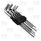  Kit Chave Torx T10 a T50 Com 9 Peças FBG 3218
