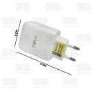 Carregador 3 USB 5.1A Com Cabo Micro USB V8 Inova CAR-12817S