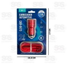 Carregador Veicular 2 USB 3.4A Cabo Iphone Inova CAR-8473