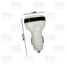 Carregador 2 USB 3.4A Com Cabo Micro USB V8 Inova G35-S