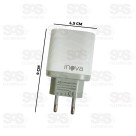 Carregador 2 USB 3.1A Com Cabo Micro USB V8 Inova CAR-3176S