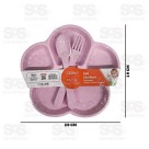 Kit Papinha Baby Florzinha 3 Peças Caerus CRS-2276