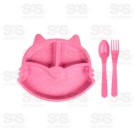 Kit Papinha Baby Gatinho 3 Peças Caerus CRS-2277