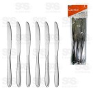 Kit Facas De Sobremesa Dubai 6 Unidades CRS-2611