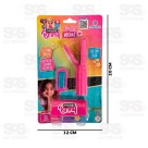 Kit Mecha Colorida Giz Para Cabelo Infantil Polibrinq MK80