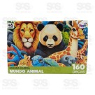 Quebra-Cabeça Mundo Animal 160 Peças Mini Toys 6371