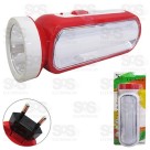 Lanterna de LED Recarregável 1 LED 1w Com Luminária 4 LEds HM-38