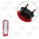 Lanterna de LED Recarregável 1 LED 1w Com Luminária 4 LEds HM-38