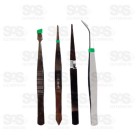 Kit Pinça Antiestáticas 4 Unidades FBG3046