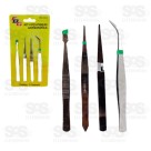 Kit Pinça Antiestáticas 4 Unidades FBG3046