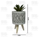 Vaso Com Planta Artifícial Top Útil TOP1511