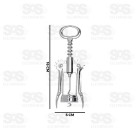 Abridor Saca Rolhas de Aço Inox Top Útil TOP0470