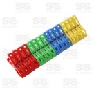 Conjunto 24 Prendedores De Plástico Top Útil TOP0901