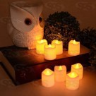 Mini Vela Decorativa Chama Branco Frio Unitária TOP1861