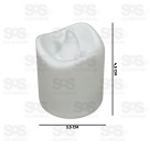 Mini Vela Decorativa Chama Branco Frio Unitária TOP1861
