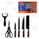 Kit Facas De Cozinha 6 Peças Bazik MD-12276