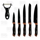 Kit Facas De Cozinha 6 Peças Bazik Prime WU-342
