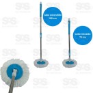 Vassoura Rodo Magico Mop Giratório 360 Com Balde 13 Lirros Dinex