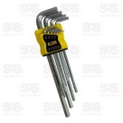 Kit Chave Allen 1,5 a 10mm Com 9 Peças B-Tek BT-524