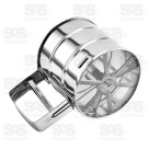 Polvilhador Caneca Com Gatilho Inox Top Útil TOP0882