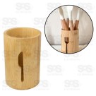 Porta Talheres Bambu 13x9cm Top Útil TOP1415