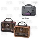 Rádio Retrô Com Lanterna 3 Bandas e Bluetooth Eletromex EL-1311