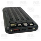 Carga Extra 10.000mAh 4 Interfaces Eletromex EL-2925