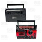 Rádio Retrô Bluetooth FM Com Lanterna 3 Bandas Altomex AD-231