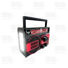 Rádio Retrô Bluetooth FM Com Lanterna 3 Bandas Altomex AD-231
