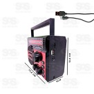 Rádio Retrô Bluetooth FM Com Lanterna 3 Bandas Altomex AD-231