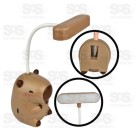 Luminária de Mesa e Apontador Capivara usb Onyx 6731