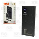 Carga Extra 10.000mAh 4 Interfaces Eletromex EL-2922