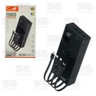 Carga Extra 10.000mAh Com 4 Cabos e Lanterna Altomex AL-767
