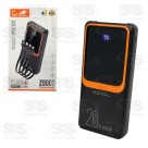 Carga Extra 20.000mAh 4 Interfaces Eletromex EL-2926