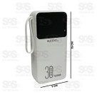 Carga Extra 30.000mAh 4 Interfaces Eletromex EL-2938