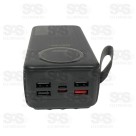 Carga Extra 30.000mAh 4 Interfaces Eletromex EL-2940