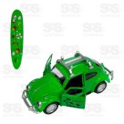 Carrinho De Metal Fusca à Fricção Toy King TK-AB8745
