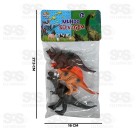 Dinossauros De Plástico Com 3 Peças Toy King TK-AB5455