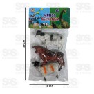 Animais Fazenda De Plástico Com 3 Peças Toy King TK-AB5451