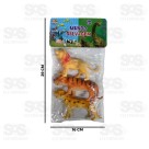 Animais Selvagens De Plástico Com 3 Peças Toy King TK-AB5453