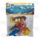 Animais Marinhos De Plástico Com 6 Peças Toy King TK-AB0038