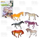 Cavalos De Plástico Com 10 Peças Toy King TK-AB1502