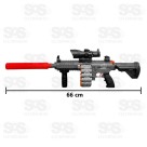 Metralhadora Arma Lança Bolhas De Sabão 12 Furos Toy King TK-AB7706
