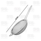 Peneira De Aço Inox 18CM Top Útil TOP0876
